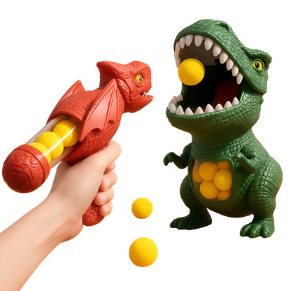 Shooting Game Dinosaur Target Foam Ball Kids Play Set