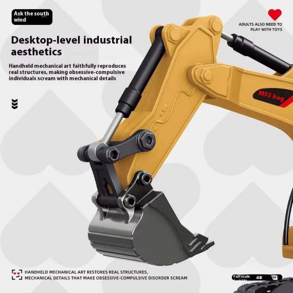 Construction Toy Alloy Vehicle Set Remote Control Functions