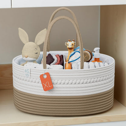Baby Organizer Nursery Basket Storage Tote Diaper Caddy