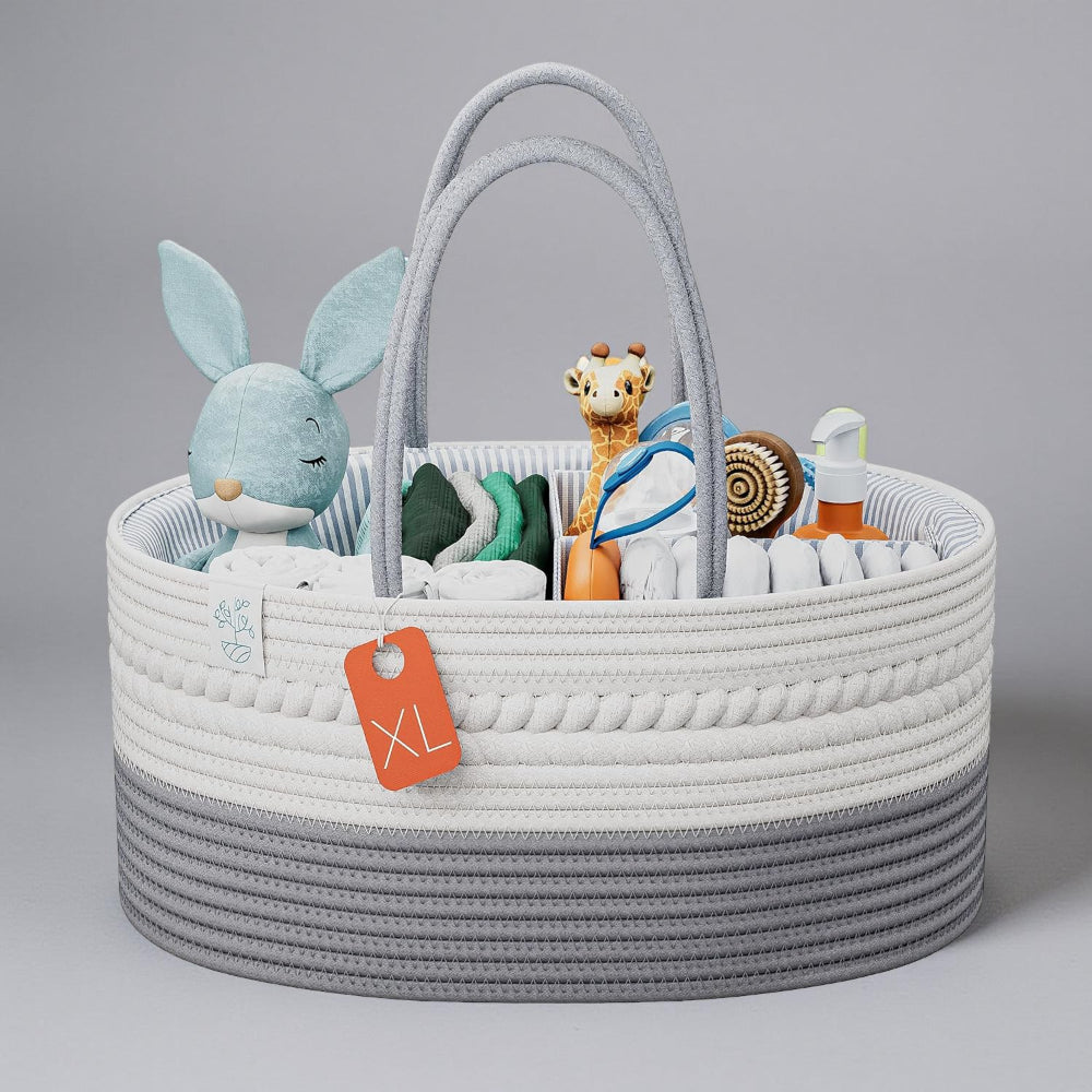 Baby Organizer Nursery Basket Storage Tote Diaper Caddy