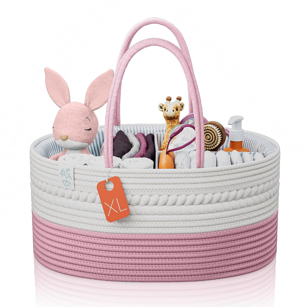 Baby Organizer Nursery Basket Storage Tote Diaper Caddy