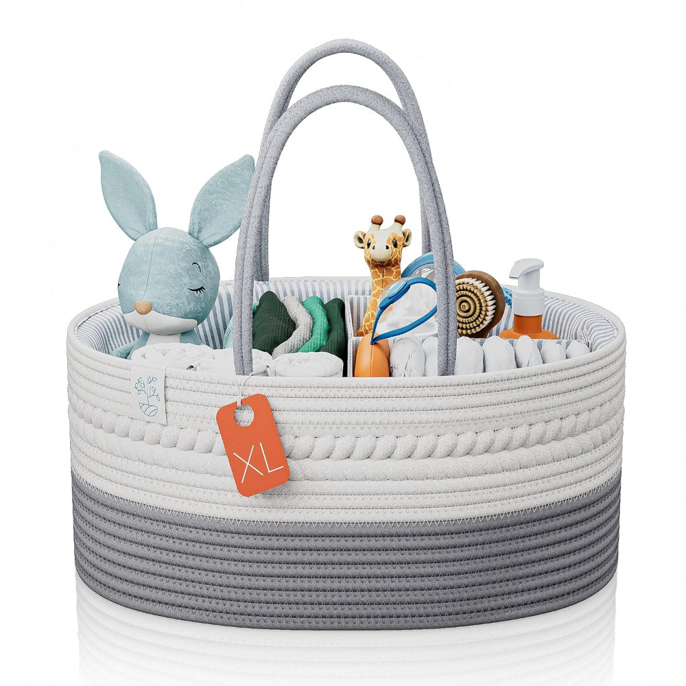 Baby Organizer Nursery Basket Storage Tote Diaper Caddy
