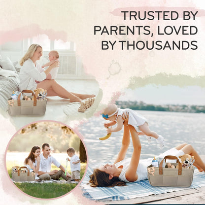 Baby Organizer Nursery Basket Storage Tote Diaper Caddy