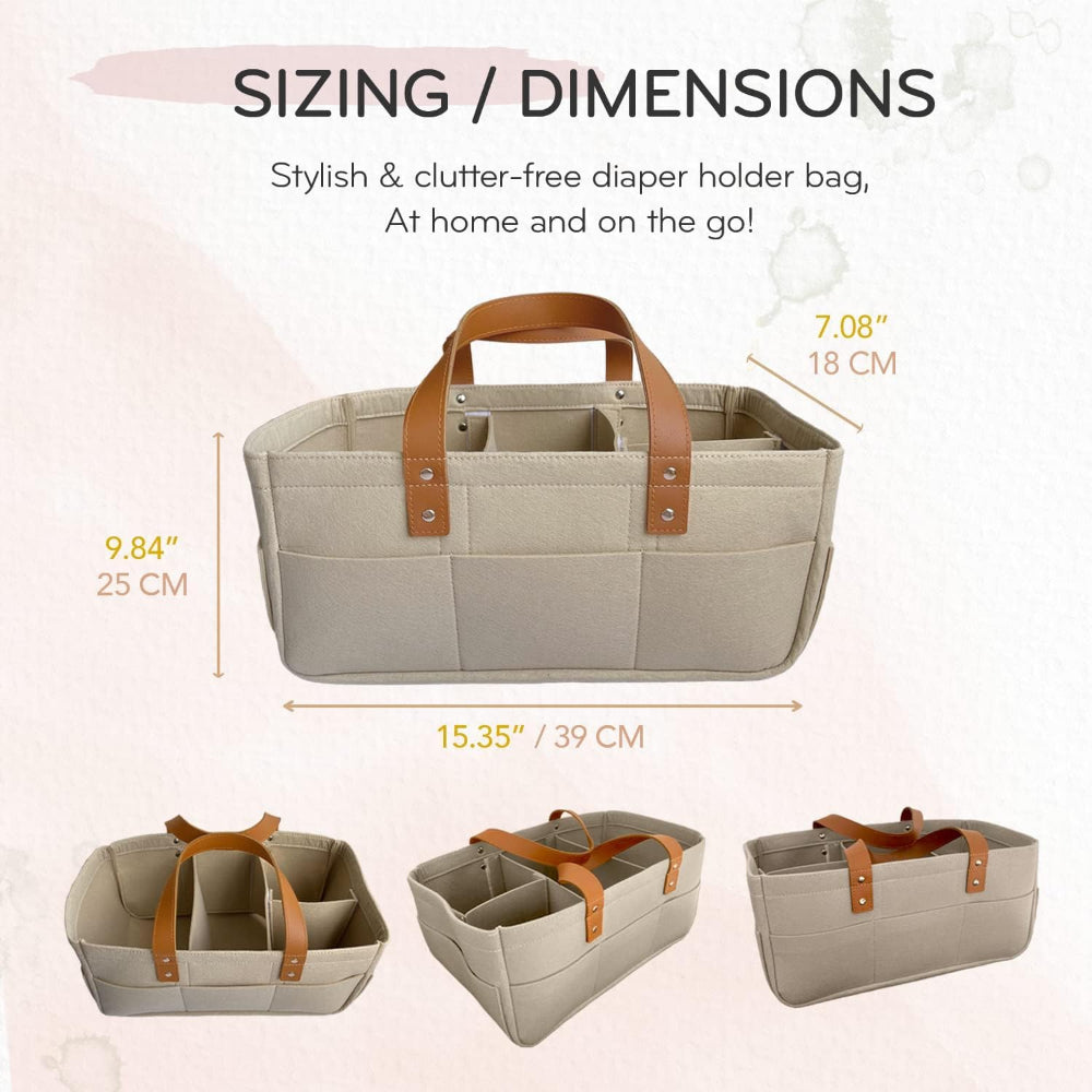 Baby Organizer Nursery Basket Storage Tote Diaper Caddy