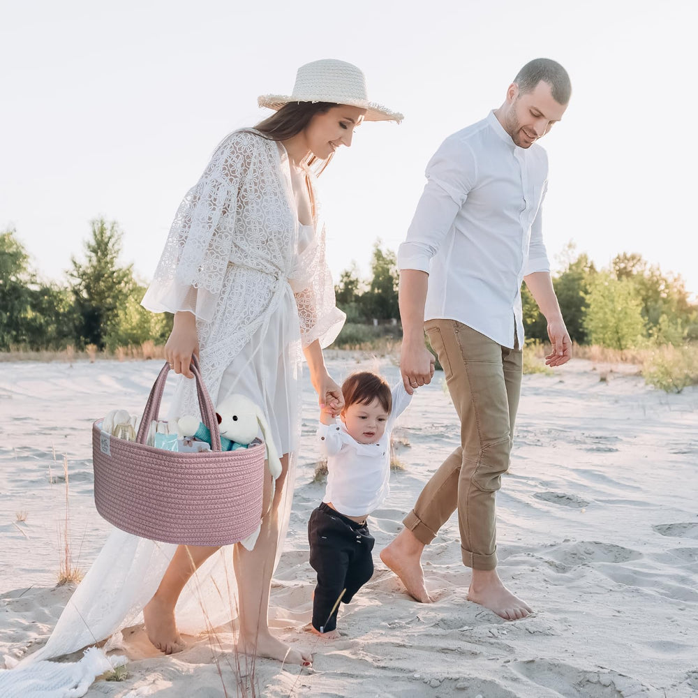 Baby Organizer Nursery Basket Storage Tote Diaper Caddy