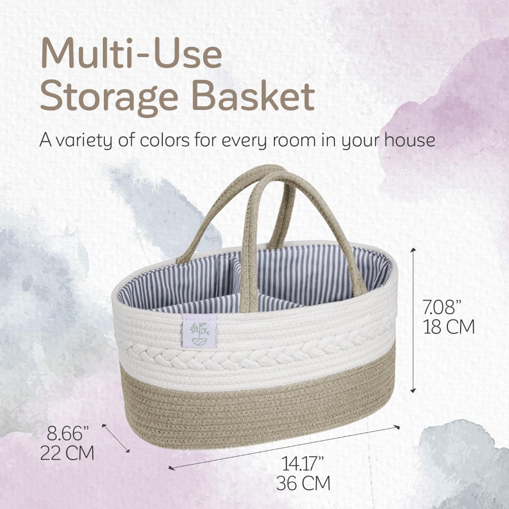 Baby Organizer Nursery Basket Storage Tote Diaper Caddy