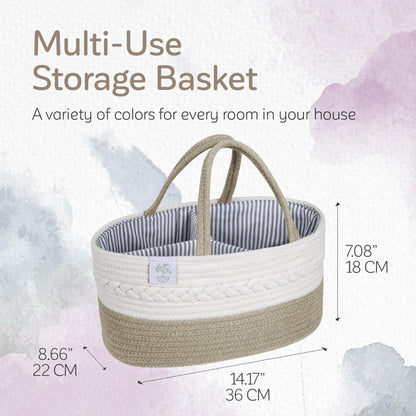Baby Organizer Nursery Basket Storage Tote Diaper Caddy
