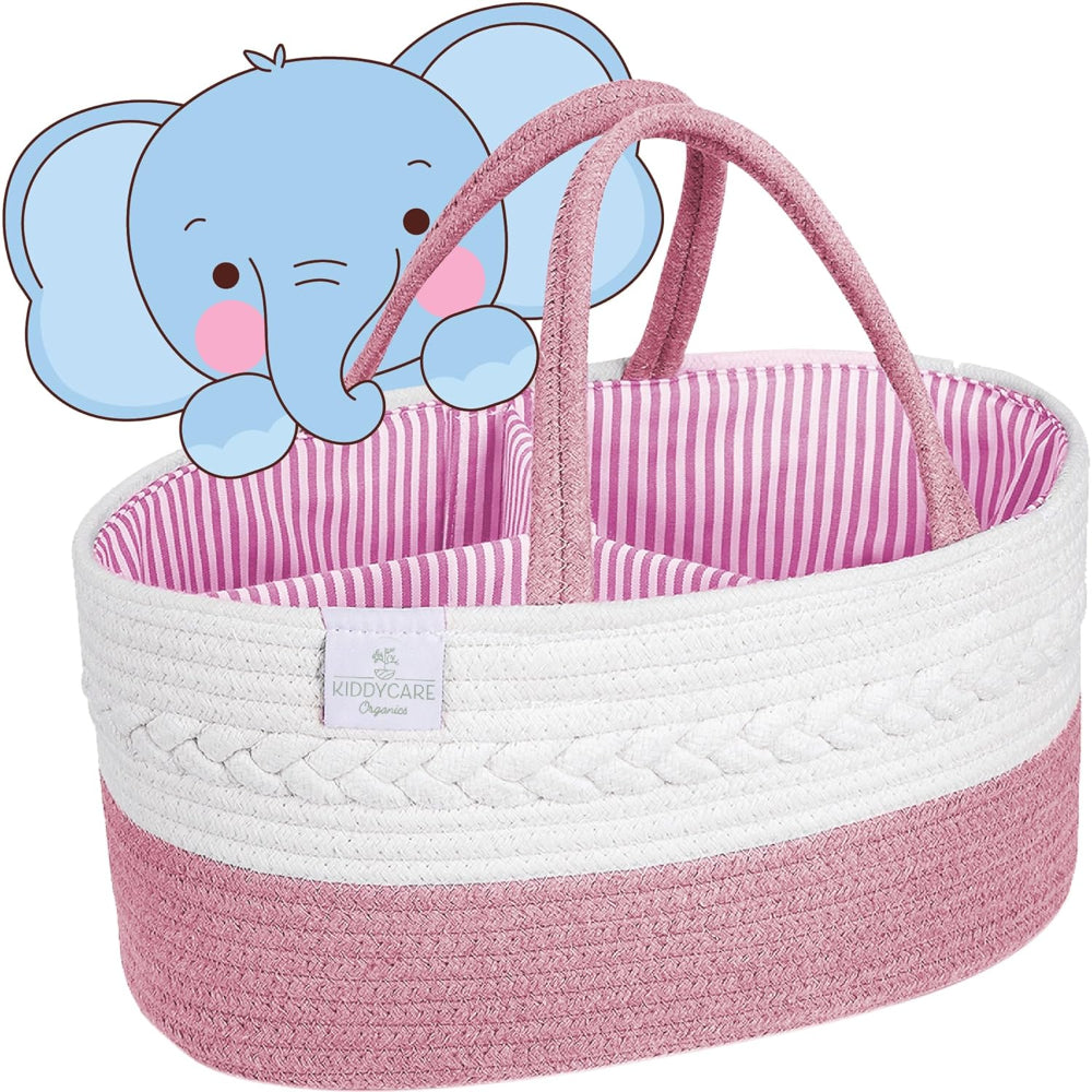 Baby Organizer Nursery Basket Storage Tote Diaper Caddy