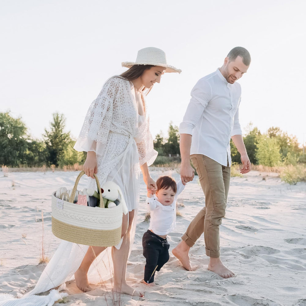 Baby Organizer Nursery Basket Storage Tote Diaper Caddy