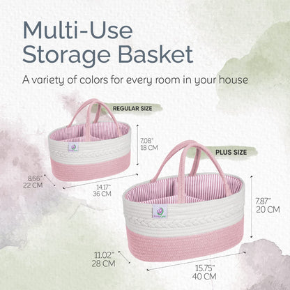 Baby Organizer Nursery Basket Storage Tote Diaper Caddy