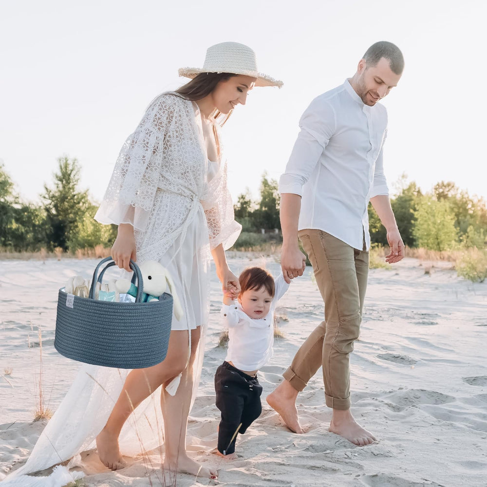 Baby Organizer Nursery Basket Storage Tote Diaper Caddy