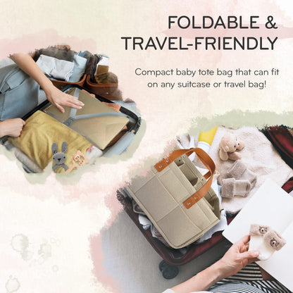 Baby Organizer Nursery Basket Storage Tote Diaper Caddy