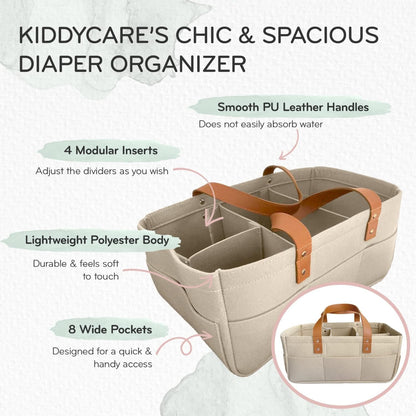 Baby Organizer Nursery Basket Storage Tote Diaper Caddy