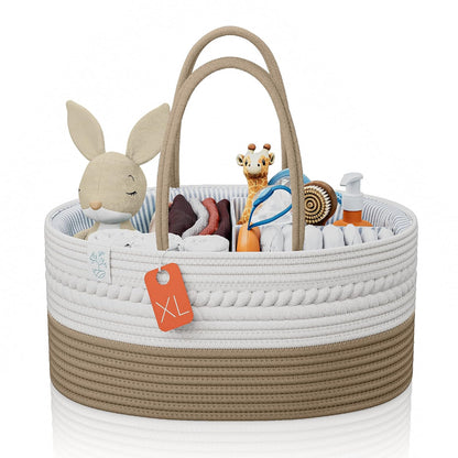 Baby Organizer Nursery Basket Storage Tote Diaper Caddy