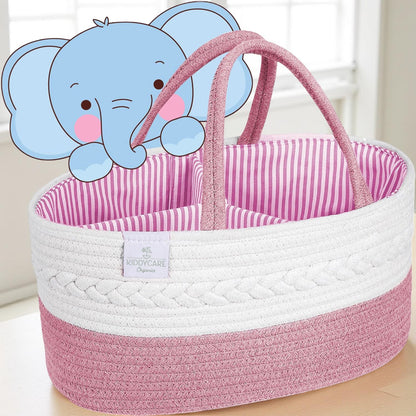 Baby Organizer Nursery Basket Storage Tote Diaper Caddy