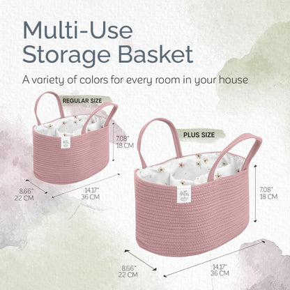 Baby Organizer Nursery Basket Storage Tote Diaper Caddy