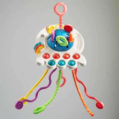 Baby Toy Sensory Pull Activity Teether Development Spinner
