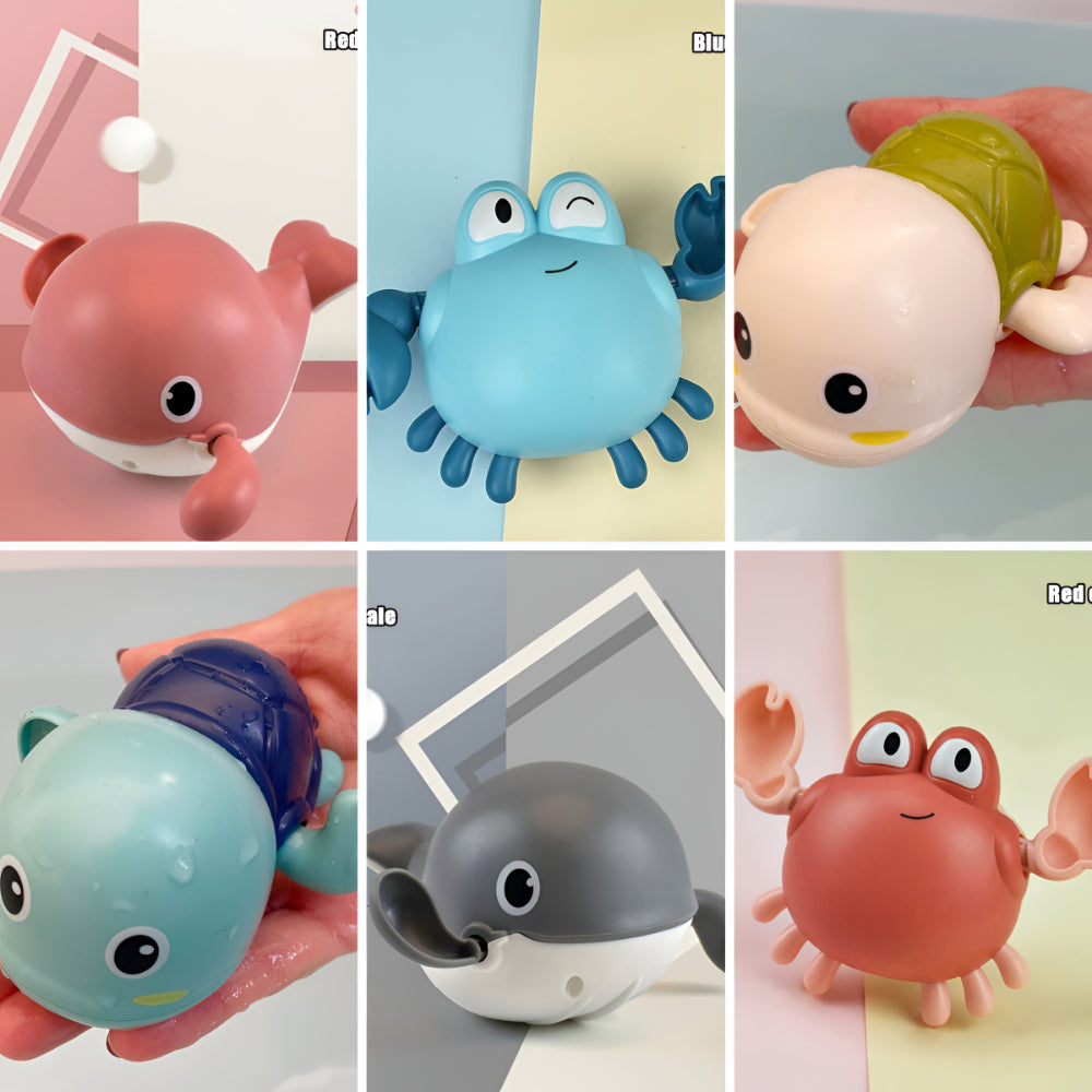 Kids Bath Toys Floating Wind Up Swimming Sea Creatures