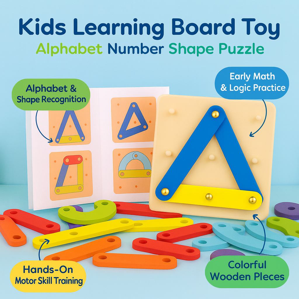 Kinder Lernspielzeug Alphabet Zahlen Form Puzzle