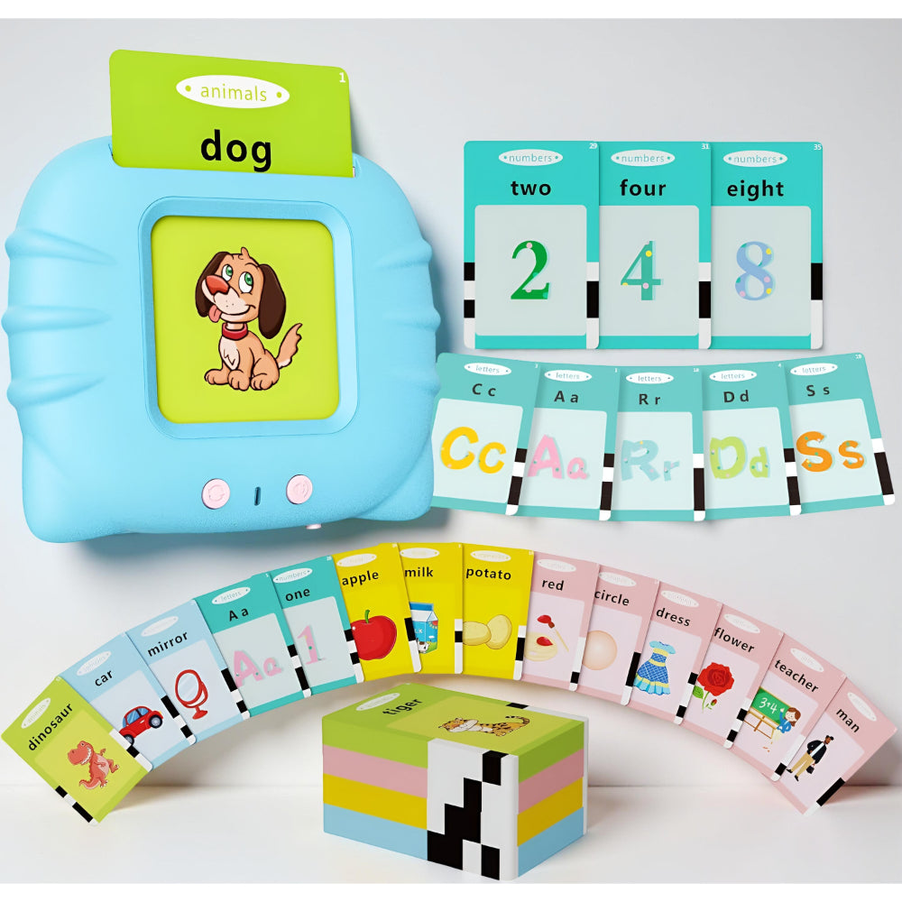 Card Word Reader Toy Kids Learning Flash Card Reader Montessori Educational Toy – Slumberkiddies