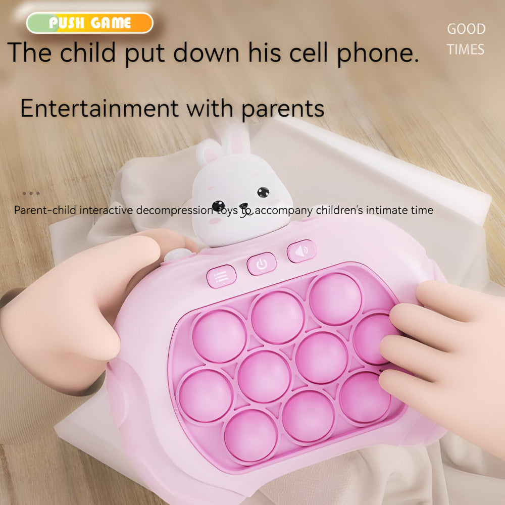 Kids Toy Pop Bubble Game Reaction Speed Hand Press Device