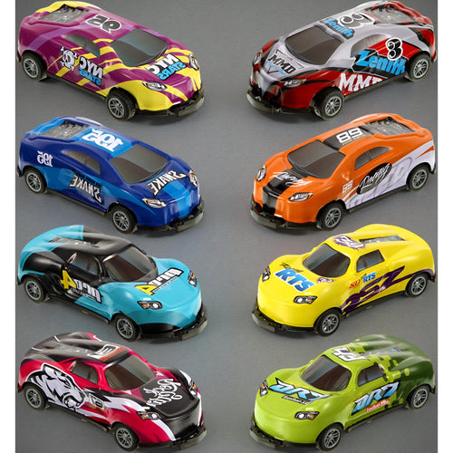 Kids Toy Pull Back Stunt Car Set Flip Jump Vehicle Pack