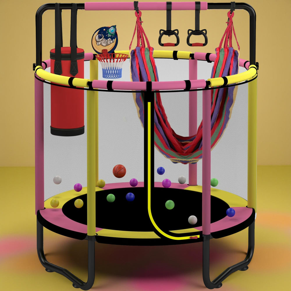 Kids Trampoline Indoor Outdoor Playset Activity Park Frame