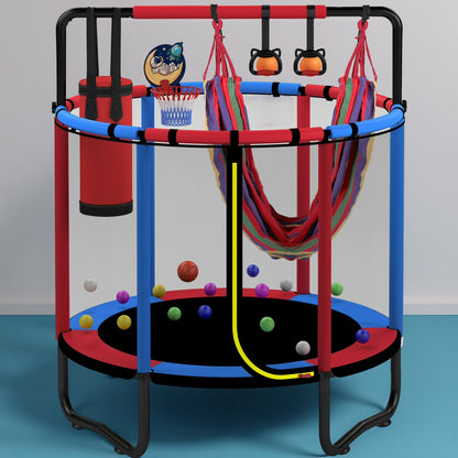 Kids Trampoline Indoor Outdoor Playset Activity Park Frame