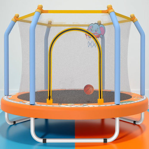Kids Trampoline Indoor Outdoor Playset Activity Park Frame