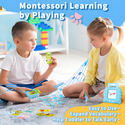 Kinder Lernkartenleser Montessori Bildungs-Spielzeug