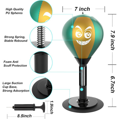 Punching Bag Desktop Boxing Ball Kids Stress Relief Training Toy
