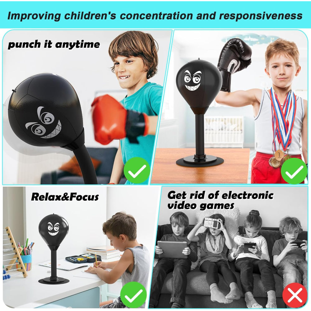 Punching Bag Desktop Boxing Ball Kids Stress Relief Training Toy