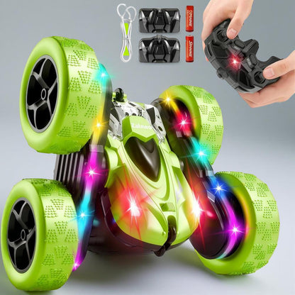 Fernbedienungsauto Stunttruck LED Flip Dual Drive Spielzeug