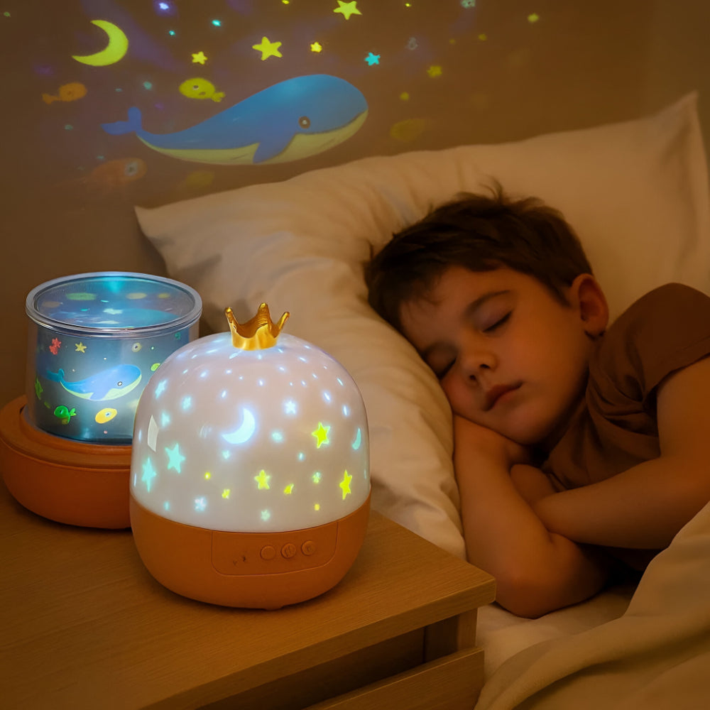 Slumberkiddies Night Light Kids Projector LED Sleep Lamp Bedroom Display