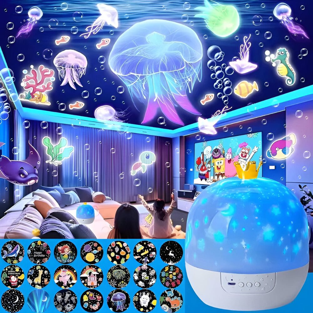 Slumberkiddies Night Light Kids Projector LED Sleep Lamp Bedroom Display