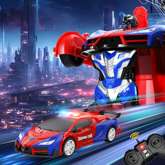 Slumberkiddies Remote Control Car Transforming Robot Toy