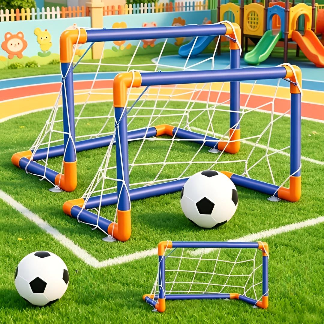 Soccer Goal Portable Backyard Training Net Set