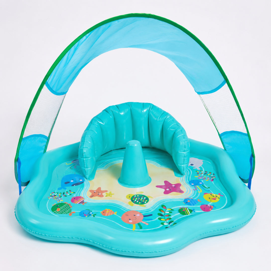 Splash Pad Inflatable Water Mat Baby Canopy Seat