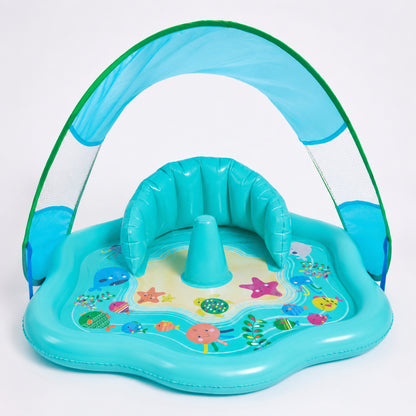 Splash Pad Inflatable Water Mat Baby Canopy Seat