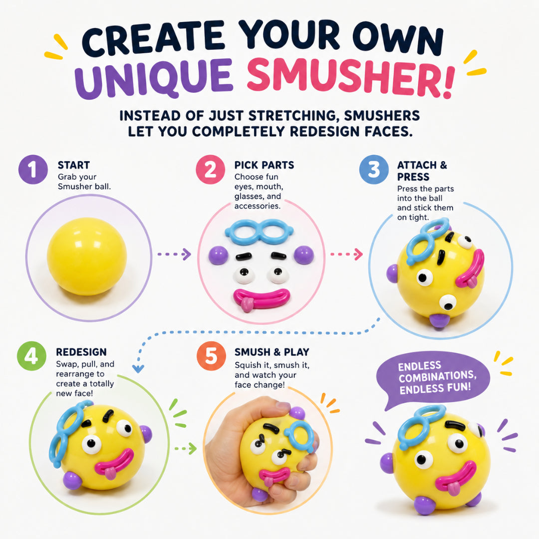 Squishy Toy Character Sensory Stress Relief Fidget Toy