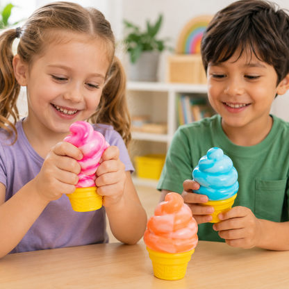 Squishy Toy Ice Cream Cone Sensory Fidget Stress Toy