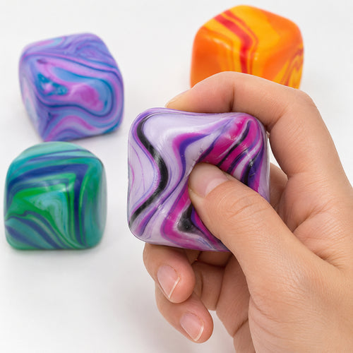 Squishy Toy Swirl Sensory Fidget Stress Cube