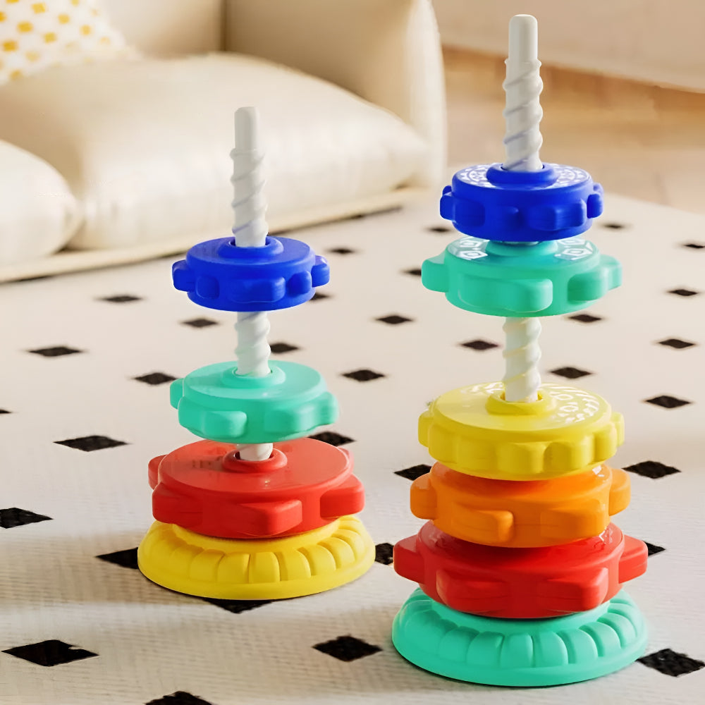 Stacking Toy Spin Tower Kids Learning Play Set