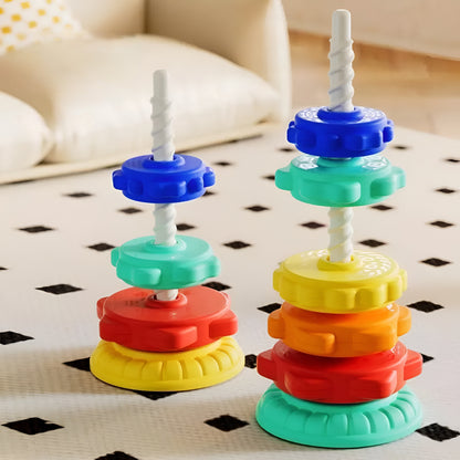 Stacking Toy Spin Tower Kids Learning Play Set