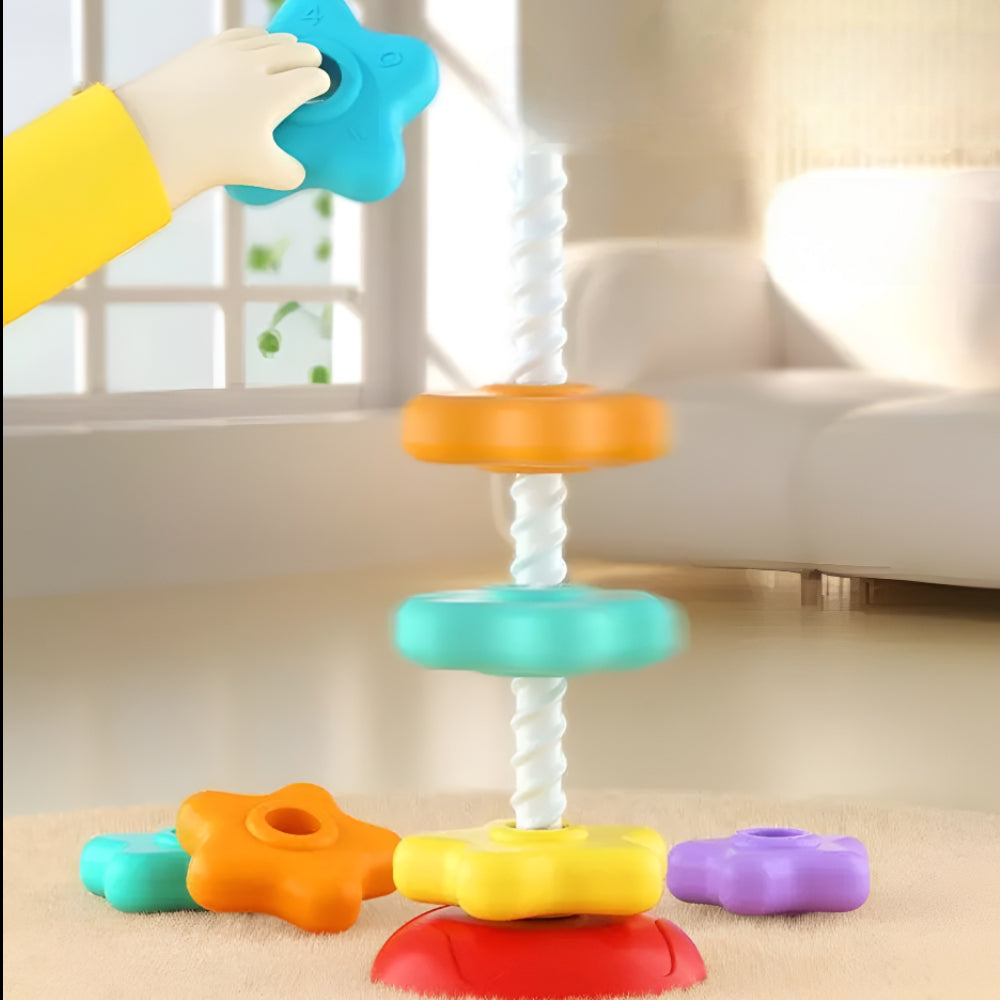 Stacking Toy Spin Tower Kids Learning Play Set