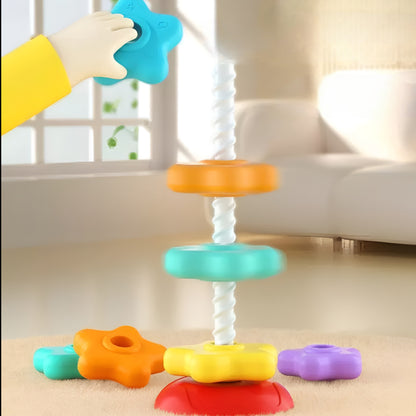 Stacking Toy Spin Tower Kids Learning Play Set