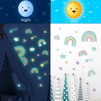 Glowing wall stickers for peaceful nights