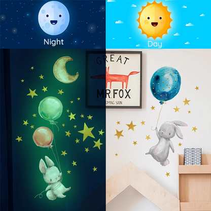 Glowing wall stickers for peaceful nights