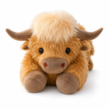 Stuffed Animal Cow Plush Weighted Cuddle Toy Kids Gift