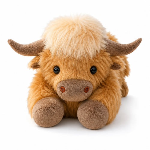 Stuffed Animal Cow Plush Weighted Cuddle Toy Kids Gift